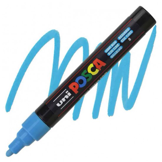 ΜΑΡΚΑΔΟΡΟΣ POSCA PC-5M ΑΝΟΙΚΤΟ ΜΠΛΕ ΜΑΡΚΑΔΟΡΟΣ POSCA PC-5M ΑΝΟΙΚΤΟ ΜΠΛΕ